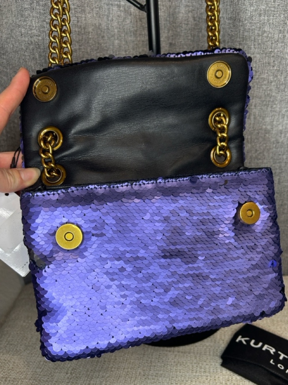 Kurt Geiger Brixton Purple Sequin - Picture 13 of 14